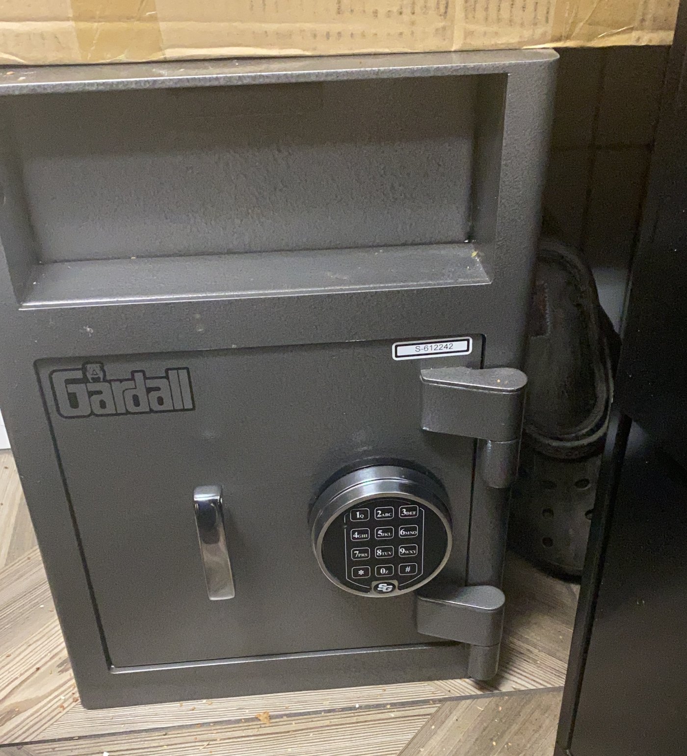 Gardall depository safe with a digital keypad, serviced by Metro Local Locksmith